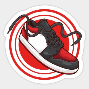 AJ 1 Bred Toe Sneaker Sticker